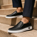 Italian Leather Slip-On Loafers