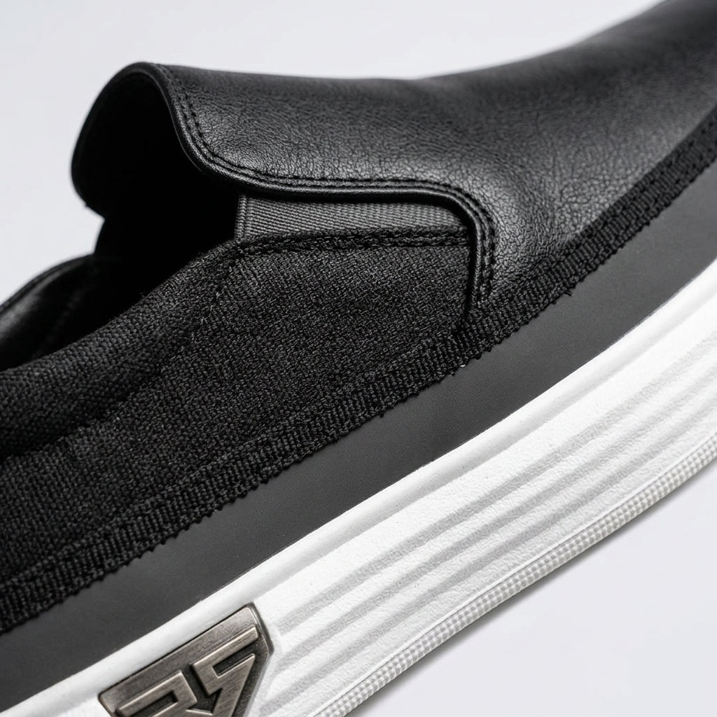 Italian Leather Slip-On Loafers