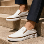 Italian Leather Slip-On Loafers