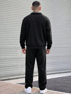 Half-Zip Lined Tracksuit Set