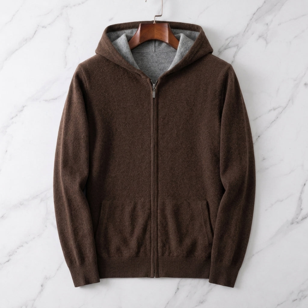 Men's Reversible Cashmere Hoodie