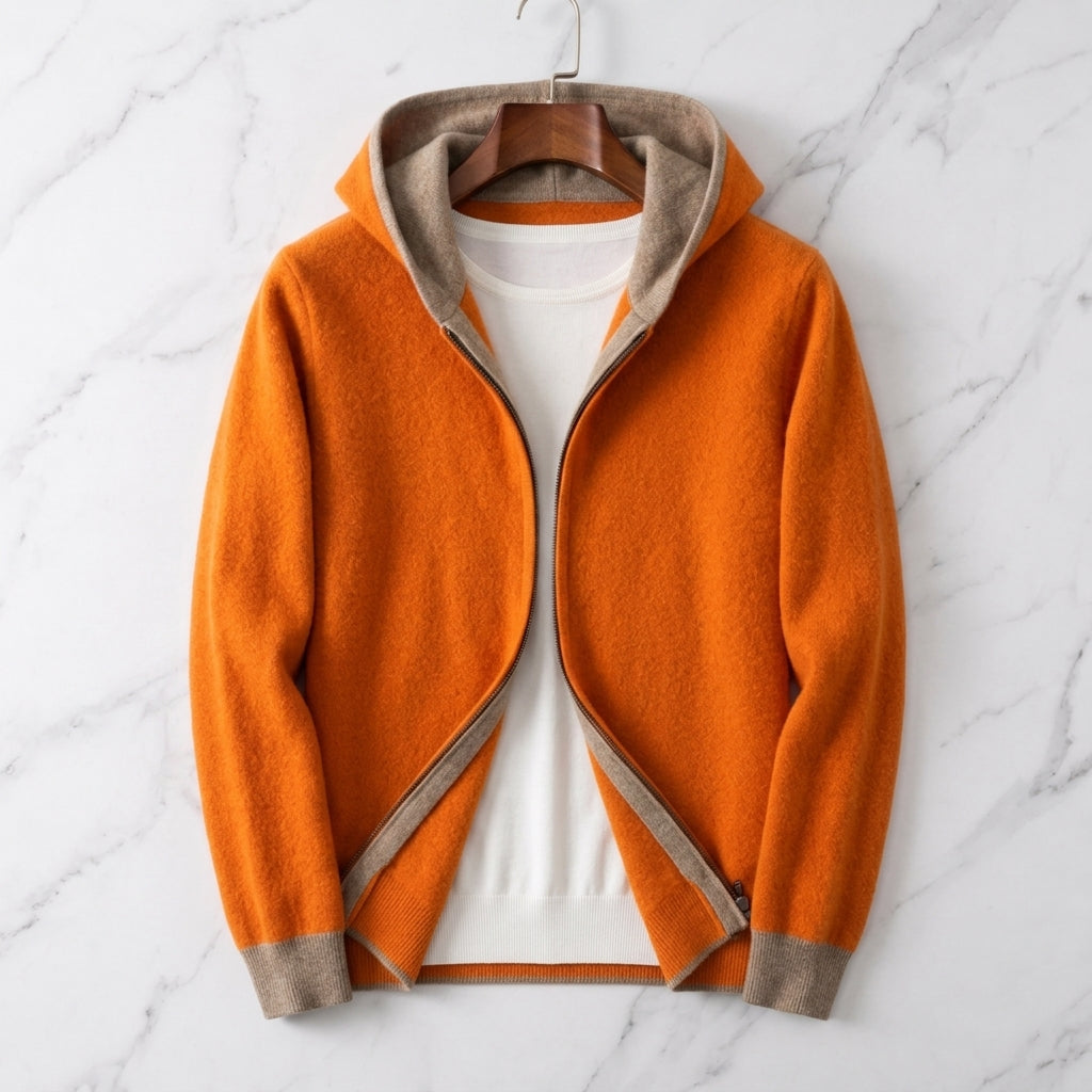 Men's Reversible Cashmere Hoodie