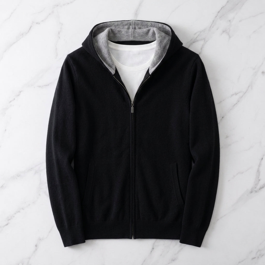 Men's Reversible Cashmere Hoodie