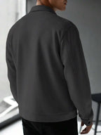 Plain Zip Collar Jacket
