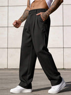 Lined Straight Vintage Trousers