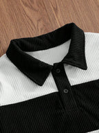 Striped Half-Zip Knit Jumper