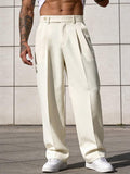 Lined Straight Vintage Trousers
