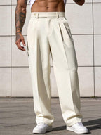 Lined Straight Vintage Trousers