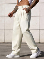 Lined Straight Vintage Trousers