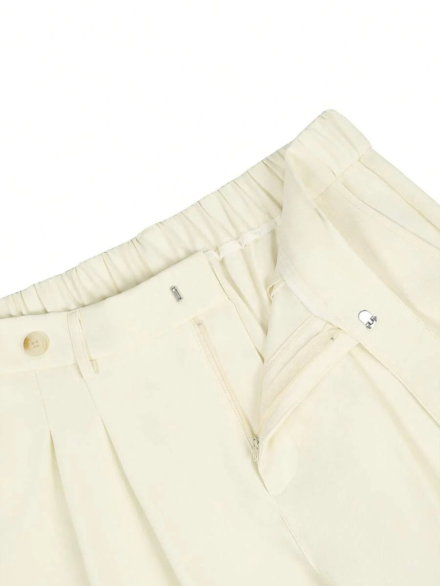 Lined Straight Vintage Trousers