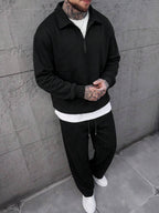 Half-Zip Lined Tracksuit Set