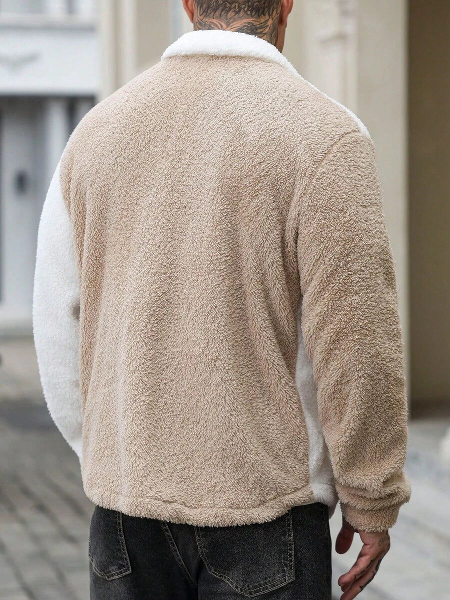 Teddy Fleece Button Jacket
