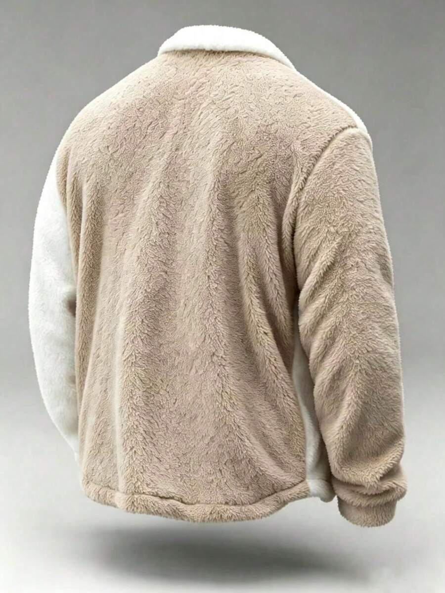 Teddy Fleece Button Jacket