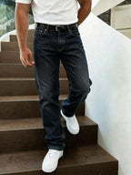 Straight Soft Denim Jeans