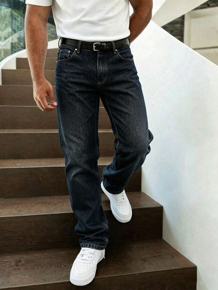 Straight Soft Denim Jeans