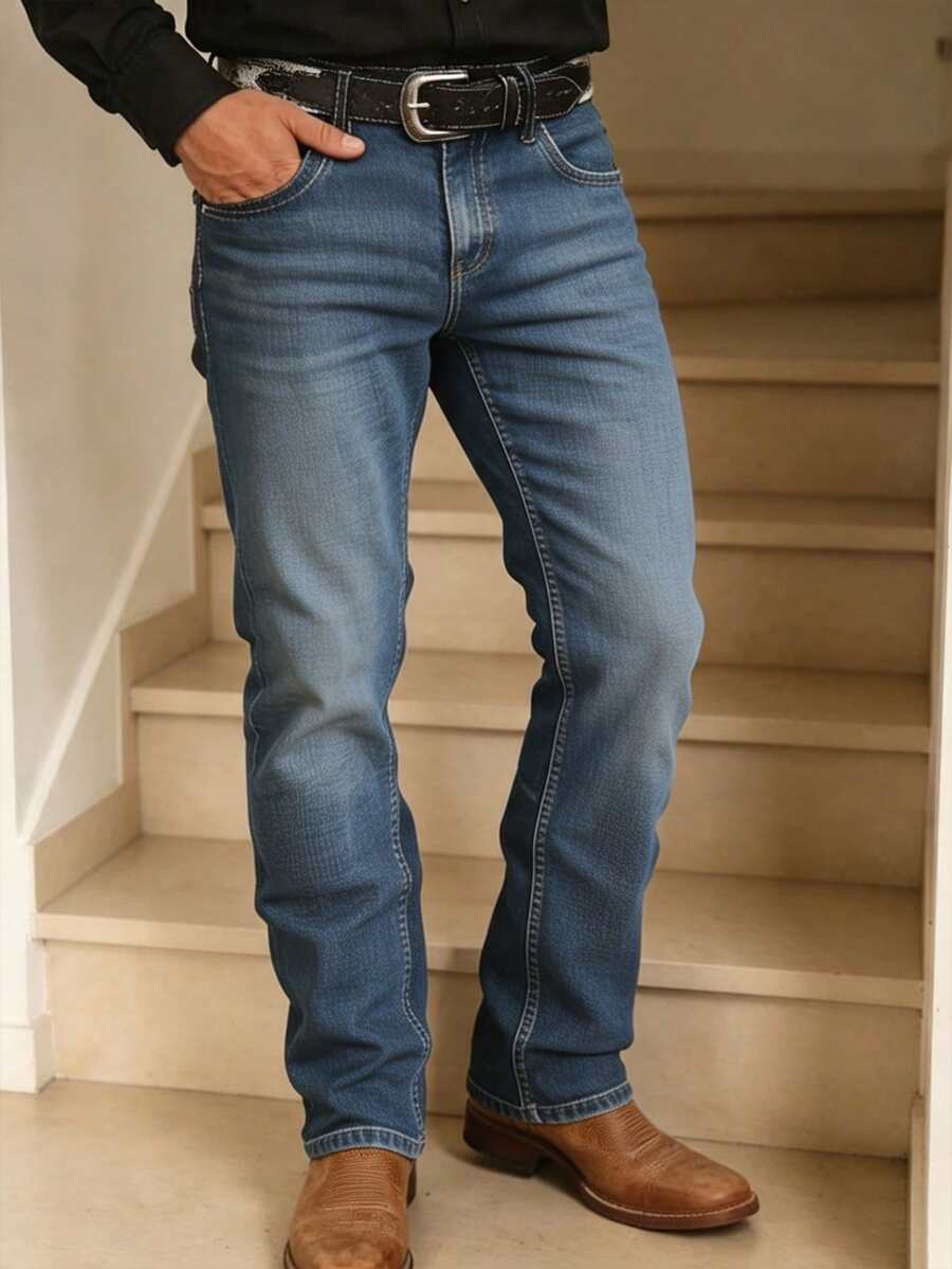 Straight Soft Denim Jeans