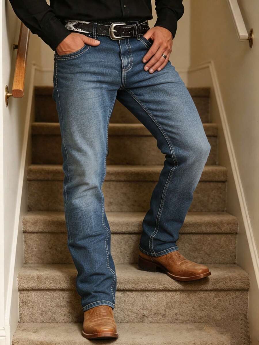 Straight Soft Denim Jeans