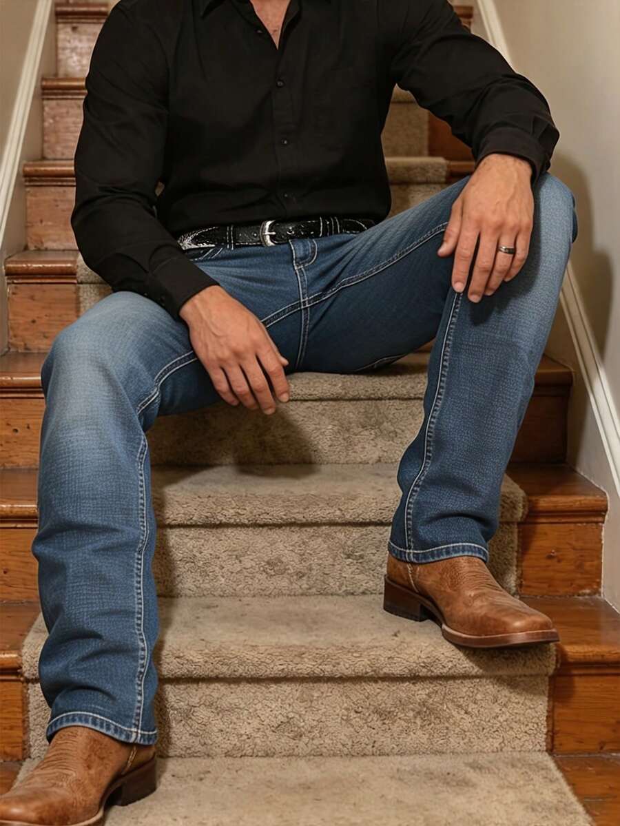 Straight Soft Denim Jeans