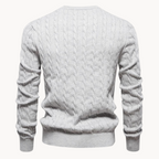 Soft Cotton Cable Knit Crew Jumper