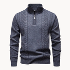 Cable Front Quarter-Zip Jumper