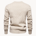Soft Cotton Cable Knit Crew Jumper
