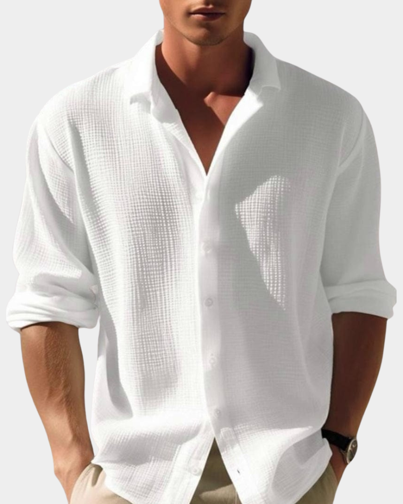 Relaxed Fit Long Sleeve Summer Shirt