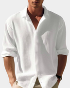 Relaxed Fit Long Sleeve Summer Shirt