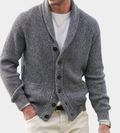 Shawl Collar Chunky Knit Cardigan