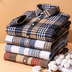 Men's Brushed Cotton Flannel Shirt