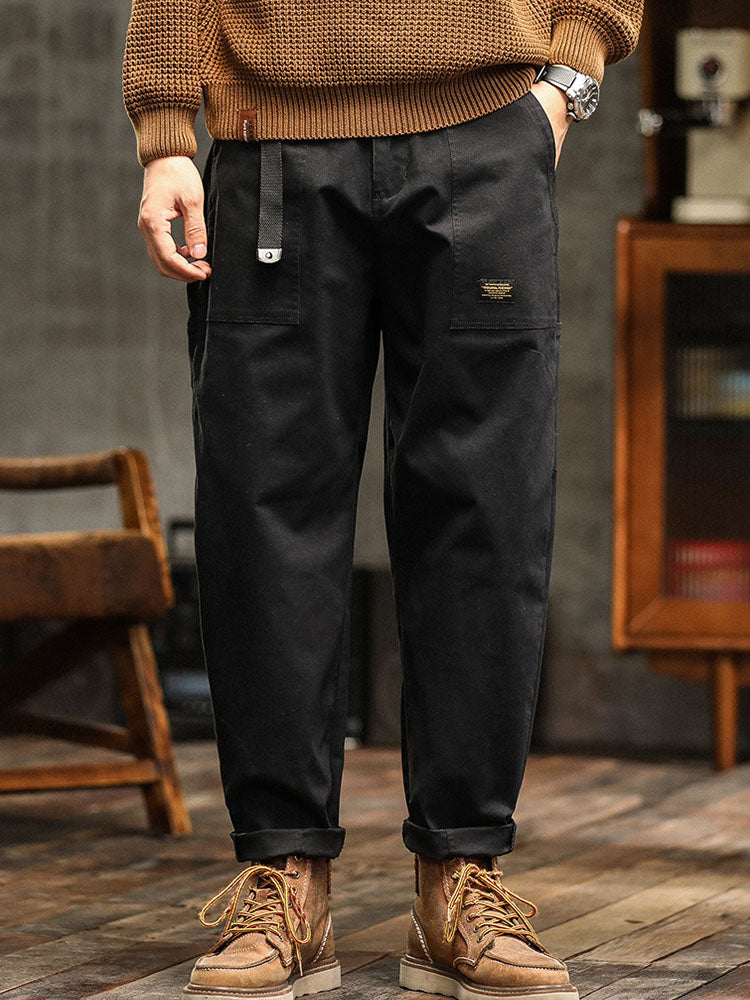 Cotton Utility Cargo Trousers