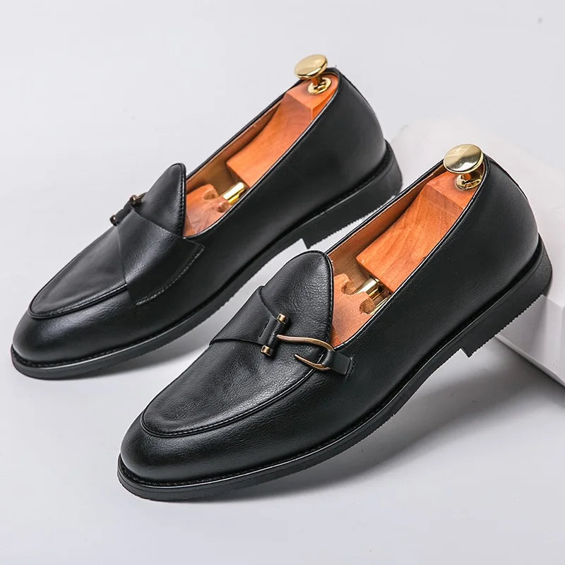 Monk Strap Leather Dress Shoes