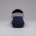 Patchwork Canvas Slip-On Loafers