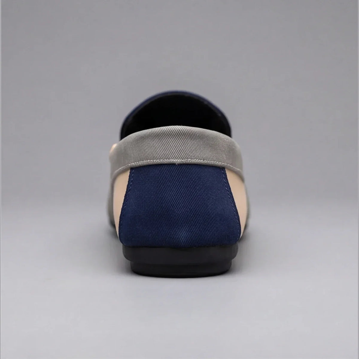 Patchwork Canvas Slip-On Loafers