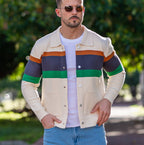Fine Cotton Button-Up Cardigan