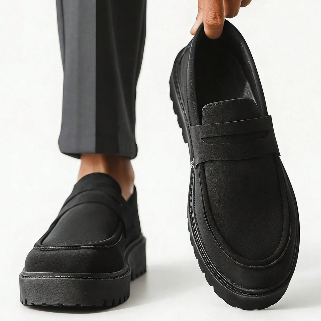 Men's Platform Sole Slip-On Loafers