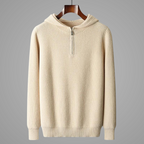 Quarter-Zip Merino Wool Hoodie