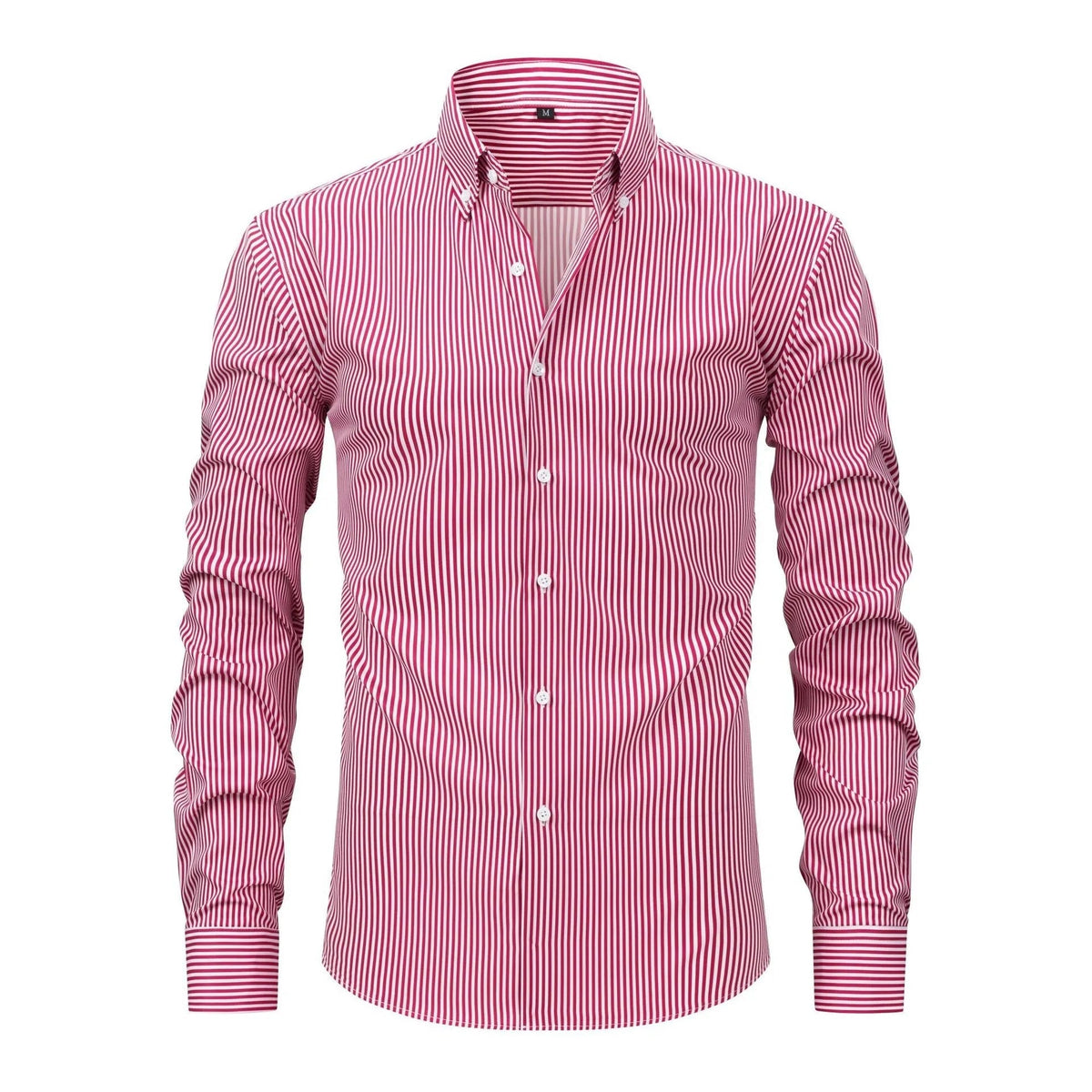 Striped Stretch Long Sleeve Shirt