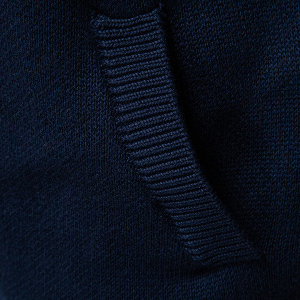 Nordic Pattern Zip Knit Sweater