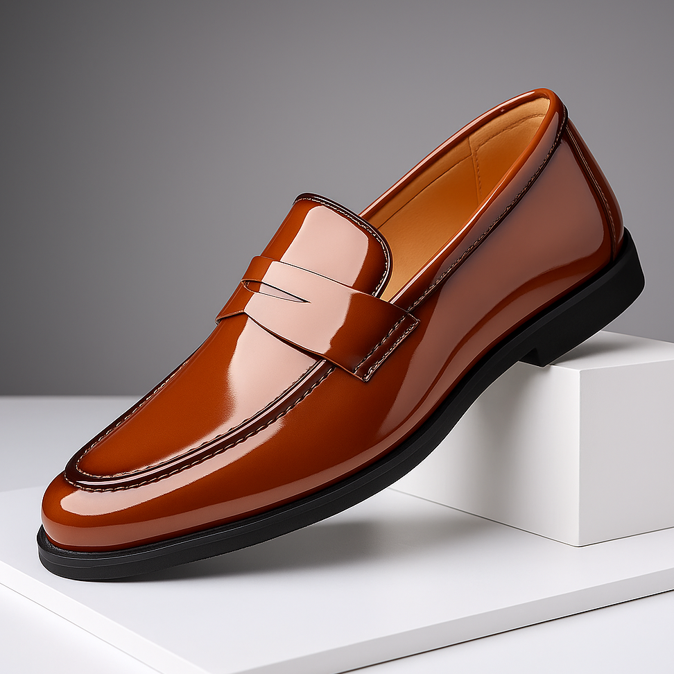Flexible Slip-On Leather Loafers