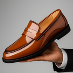 Flexible Slip-On Leather Loafers