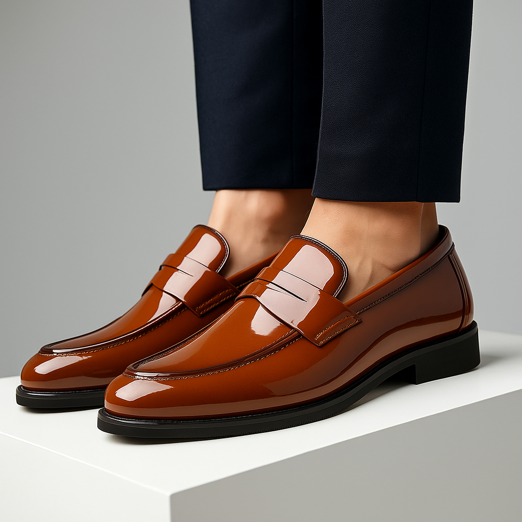 Flexible Slip-On Leather Loafers