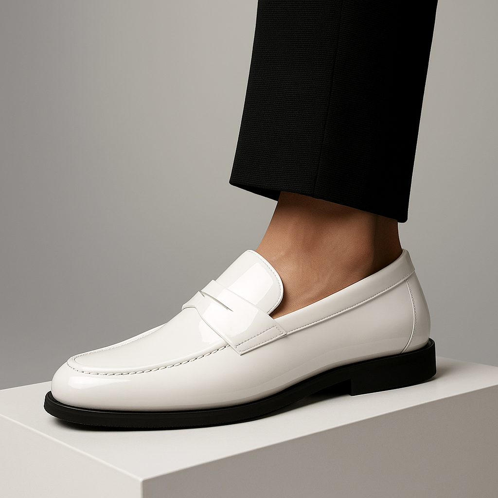 Flexible Slip-On Leather Loafers