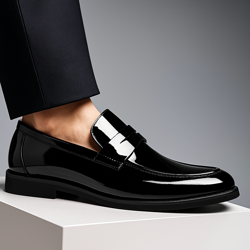 Flexible Slip-On Leather Loafers