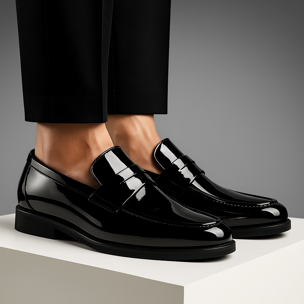 Flexible Slip-On Leather Loafers