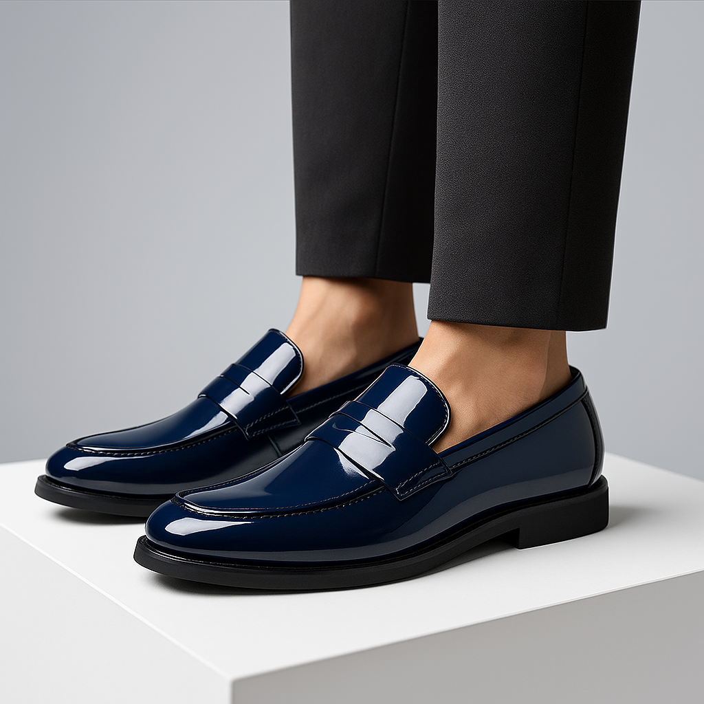 Flexible Slip-On Leather Loafers