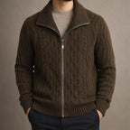 Button-Front Knit Cardigan