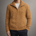 Button-Front Knit Cardigan