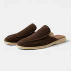Slip-On Suede Mules - Secranzo