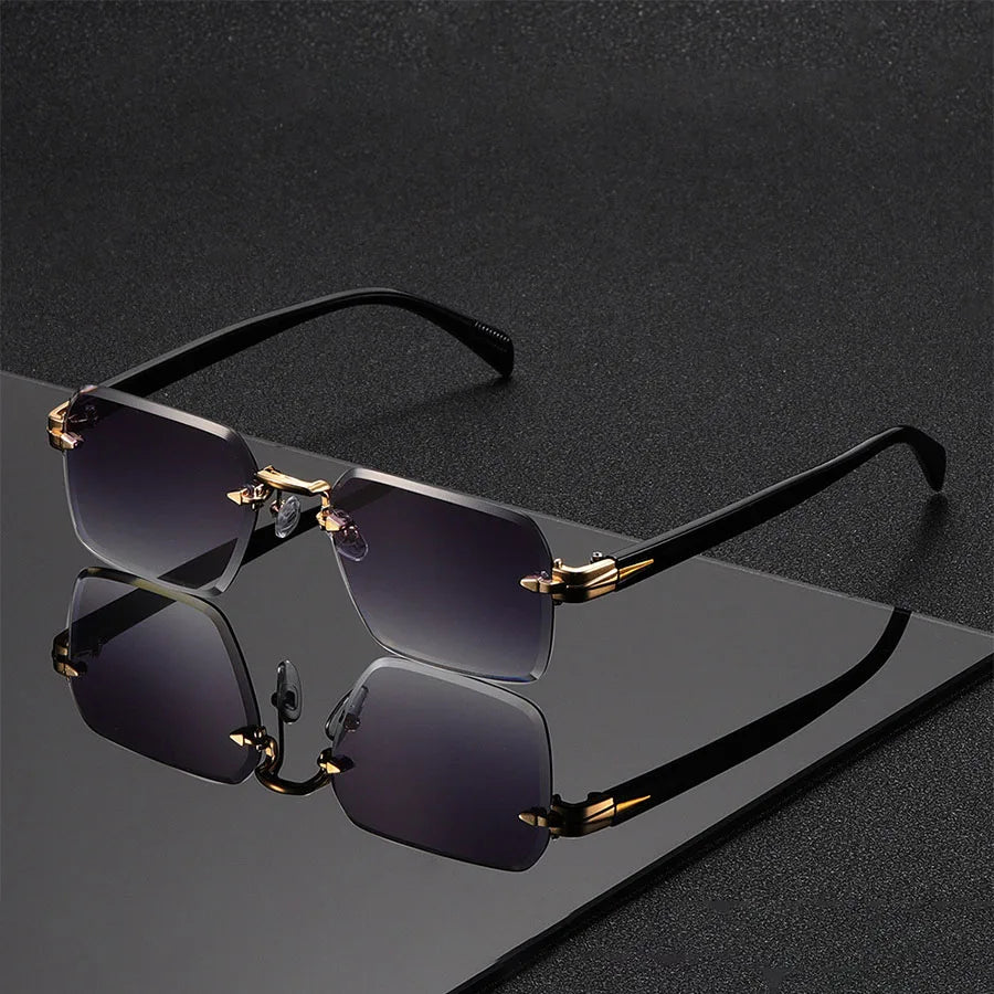 Men's Rimless UV Sunglasses