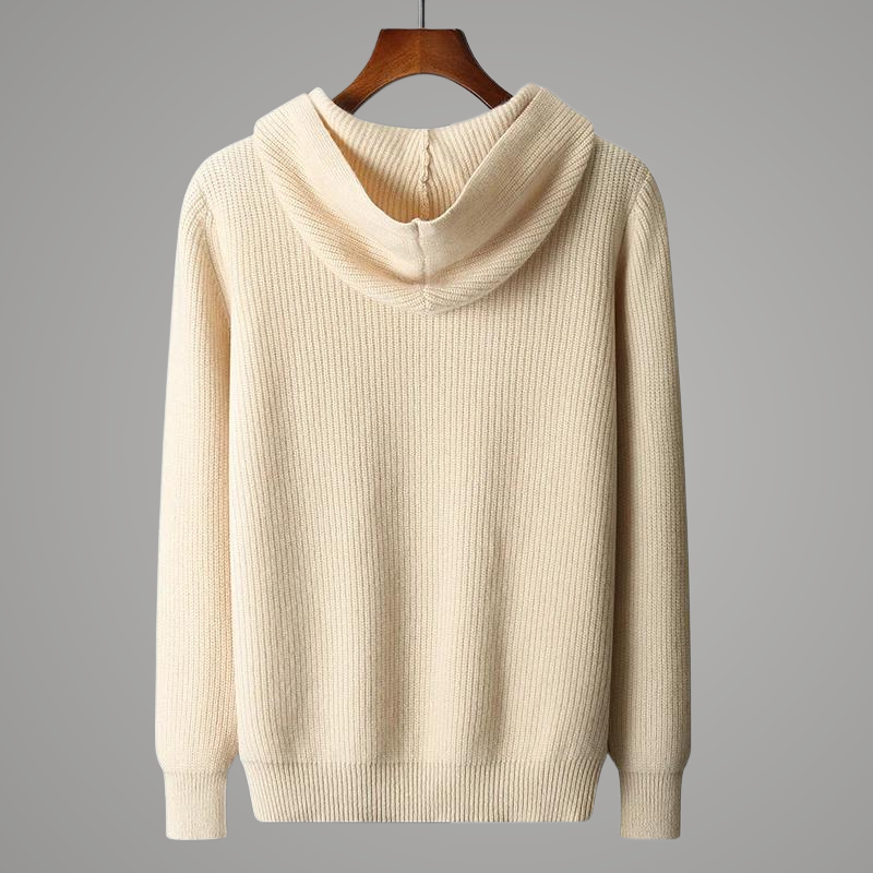 Quarter-Zip Merino Wool Hoodie